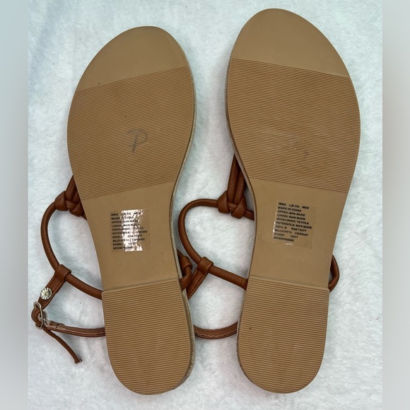 Lauren Conrad sandal with adjustable buckle Sz 9-10 tan/brown - Picture 5 of 9